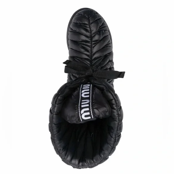 Miu Miu Women’s 35.5 (US 5.5) Matelassé Padded Ankle Boots - Picture 4 of 9